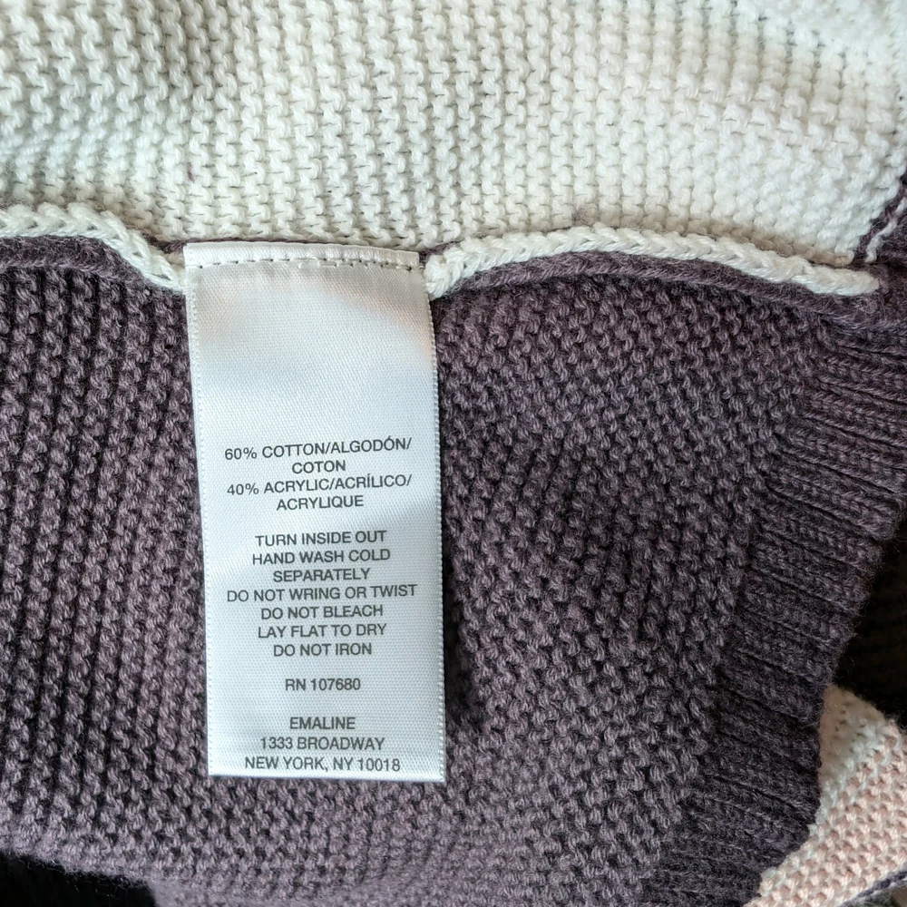 Elegant Colorblock Cowl Neck Sweater - Picture 7 of 9